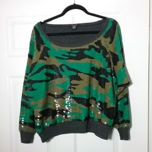 G lish  sweatshirt with sequins